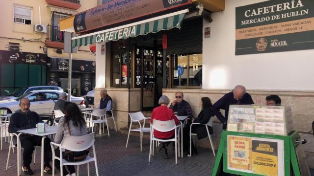 La cafetería del mercado de Huelin.