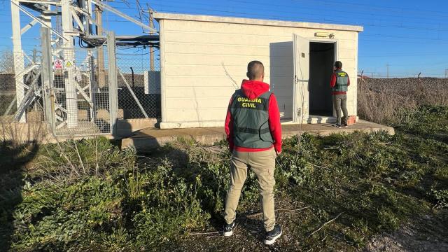 Dos agentes de la Guardia Civil que han participado en la operación 'SUITEL II'.