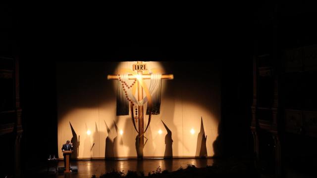 Augusto Pansard pregona la Semana Santa de Málaga.