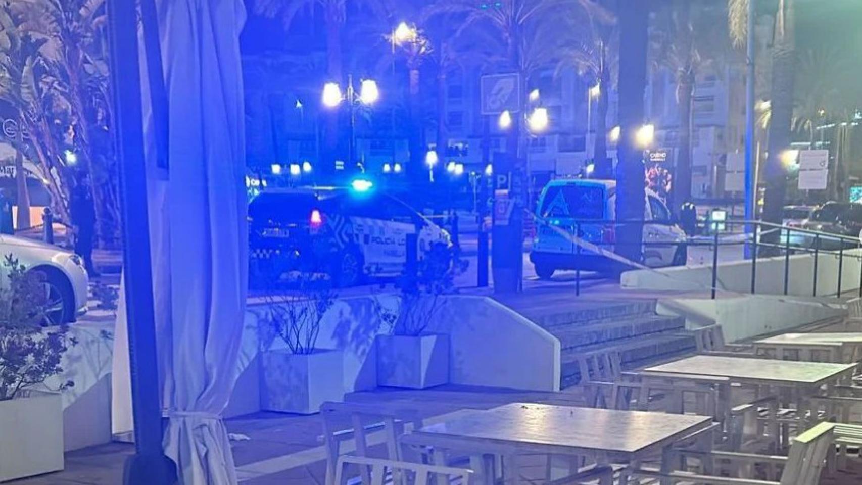 El lugar en el que se realizó un tiroteo en Marbella hace unas semanas.