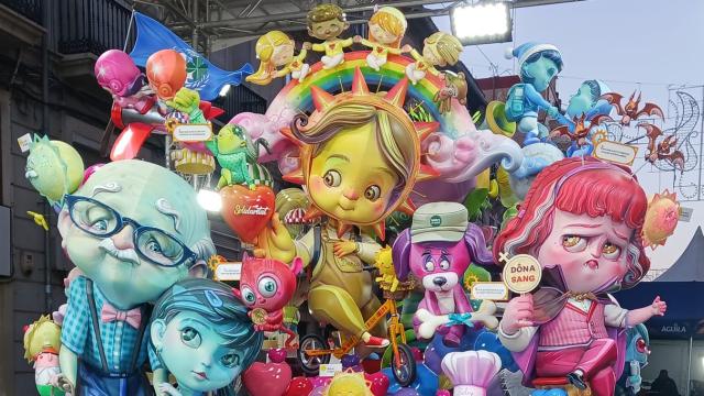 Detalle de la falla infantil de Convento Jerusalén, ganadora de la sección Especial de 2024. EE