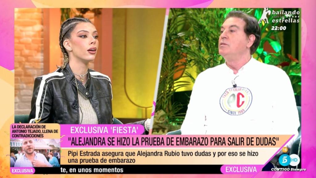 Alejandra Rubio y Pipi Estrada en 'Fiesta'.