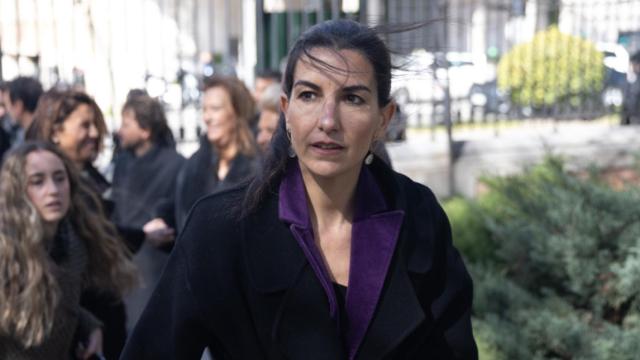 La presidenta de Vox en Madrid, Rocío Monasterio, durante uno de los actos por las víctimas de los atentados del 11-M.