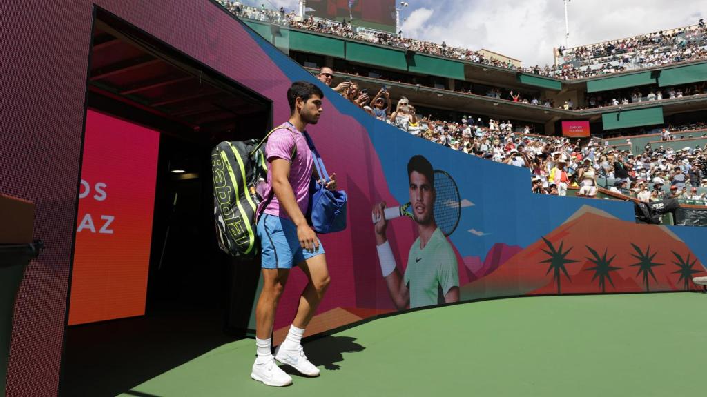 Carlos Alcaraz, en la final del Masters 1.000 de Indian Wells