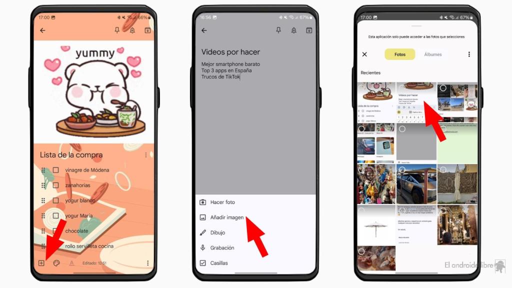GIFs en Google Keep