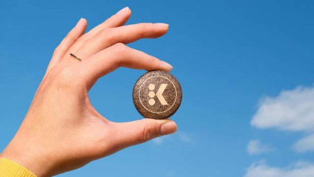 Un K-Round hecho de café comprimido