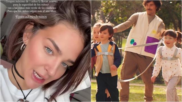 A la izquierda, Laura Escanes. A la derecha, un fragmento de la polémica campaña.