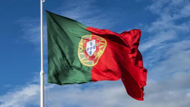 Imagen de archivo de la bandera de Portugal.