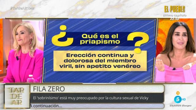 Cristina Cifuentes y Vicky Martín Berrocal en 'TardeAR'.