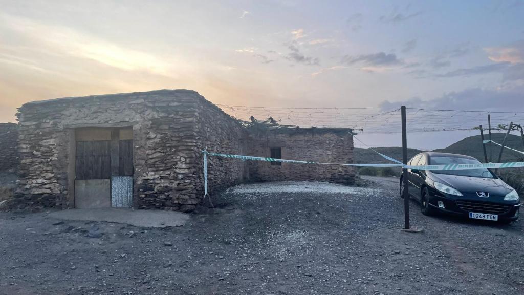 Entrada de la casa de Ionel Cristian.