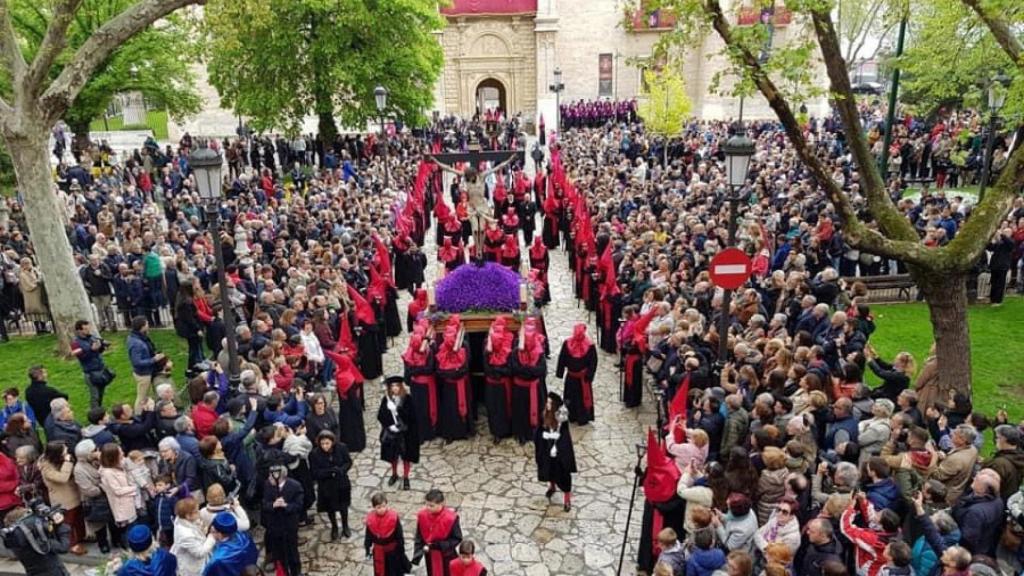 Una de las procesiones de la Semana Santa de Valladolid
