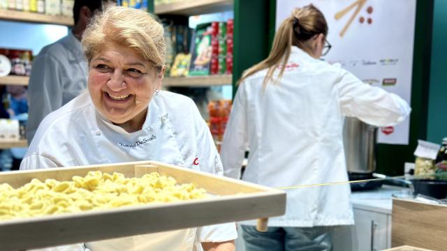 Nunzia Caputo, en el stand de CBG en Alimentaria.