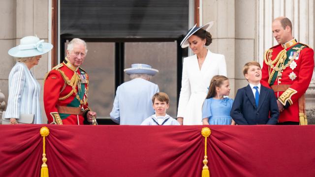 La Casa Real británica en el Jubileo de Platino de la reina Isabel II.