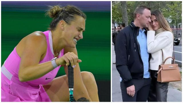 Aryna Sabalenka y una foto junto a su novio, Konstantin Koltsov