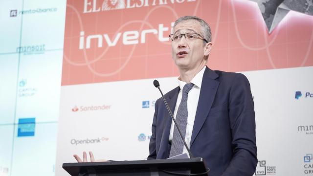 Pablo Hernández de Cos, gobernador del Banco de España, durante el IV Observatorio de las Finanzas de EL ESPAÑOL e Invertia.