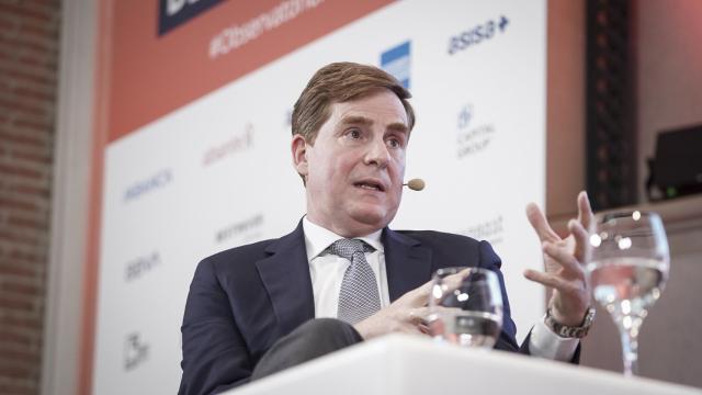Gonzalo Rodríguez, director de Desarrollo de Negocio de BBVA, durante el IV Observatorio de las Finanzas de EL ESPAÑOL e Invertia.