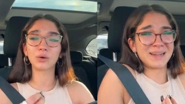 La 'tiktoker' en el polémico vídeo