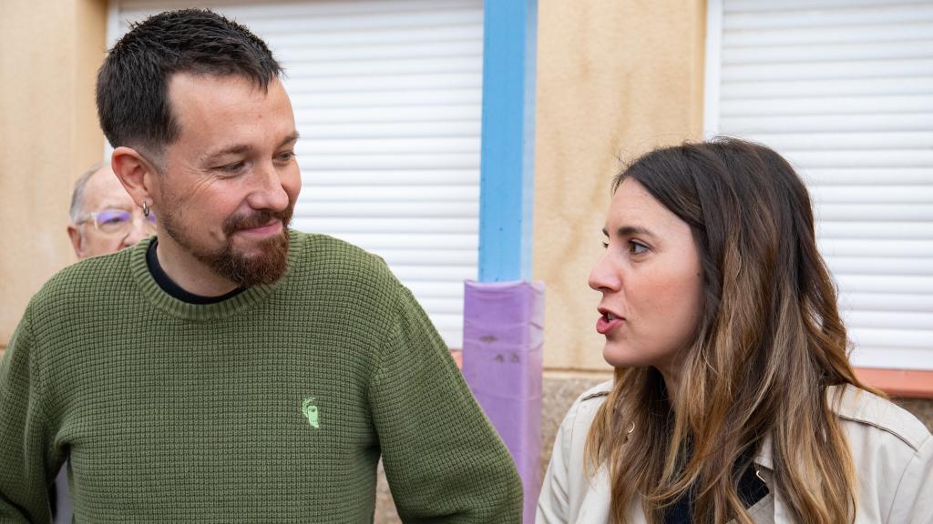 Irene Montero y Pablo Iglesias, en mayo de 2023.