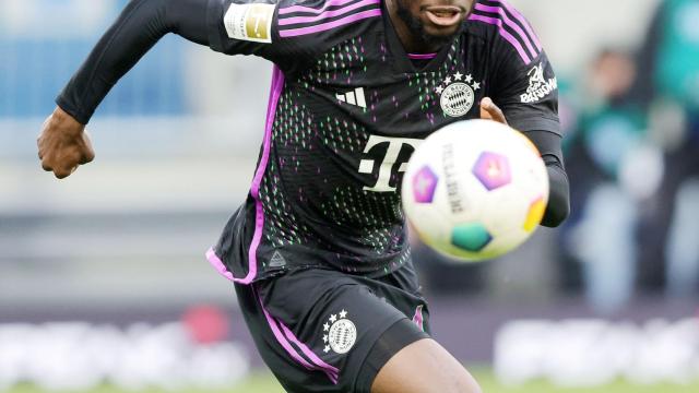 Alphonso Davies, con el Bayern Múnich