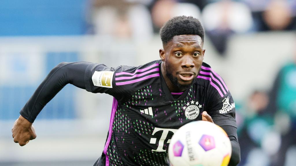 Alphonso Davies, con el Bayern Múnich