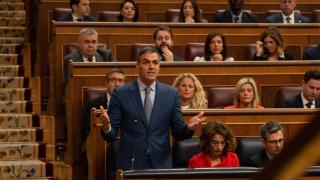 El presidente del Gobierno, Pedro Sánchez, en el Congreso de los Diputados