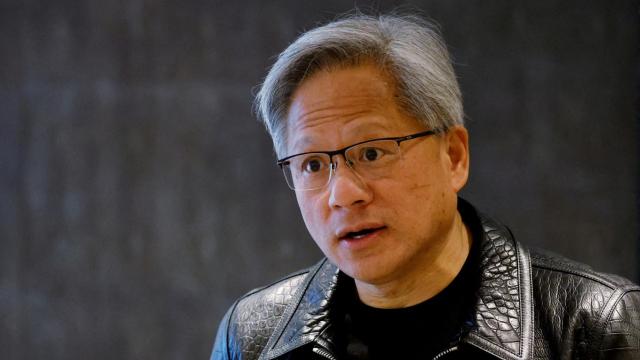 Jensen Huang, CEO de Nvidia, en una ronda con periodistas.