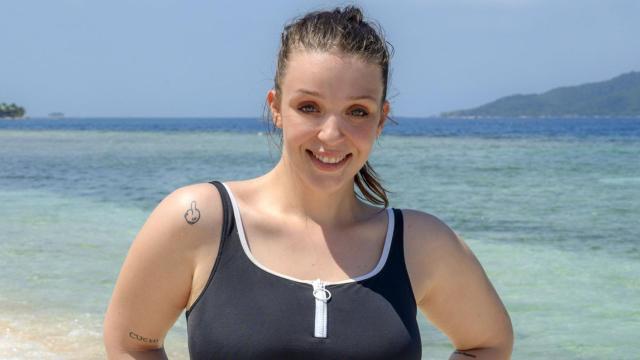 Zayra Gutiérrez en el posado de 'Supervivientes'.