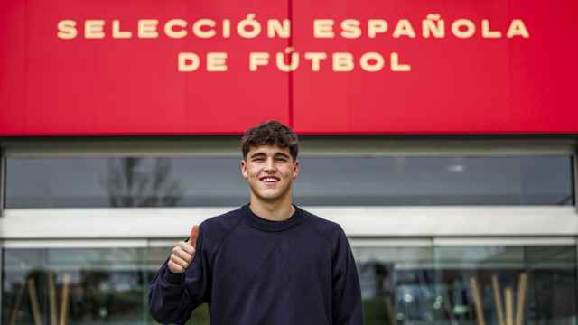 Cubarsí, en la sede de la Ciudad del Fútbol de Las Rozas.