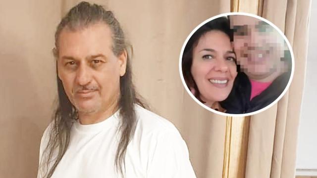 El cantante Dioni (Camela), junto a su hijo, Daniel, y la madre de éste, Gema, en un fotomontaje de EL ESPAÑOL.