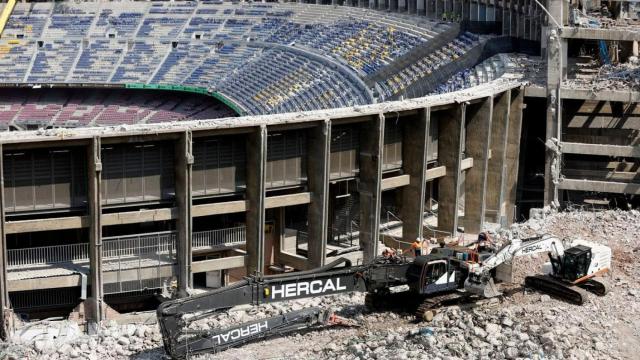 Obras del Camp Nou.