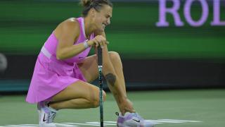 Sabalenka, durante un torneo.