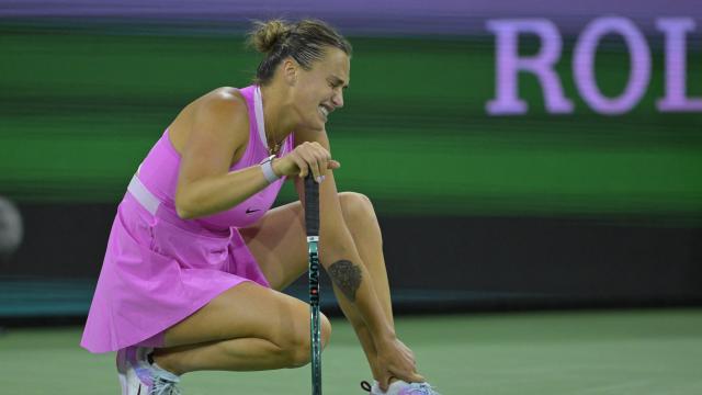Sabalenka, durante un torneo.