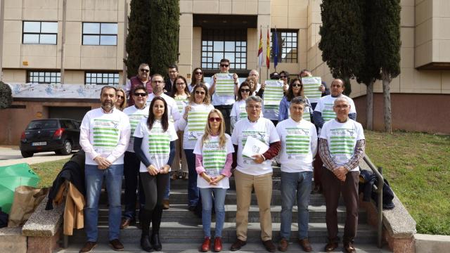 Concentración en la Delegación Provincial de Educación.