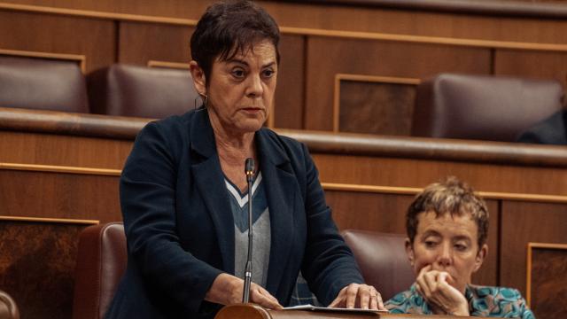 La portavoz de Bildu en el Congreso, Mertxe Aizpurua, este miércoles en la sesión de control al Gobierno.
