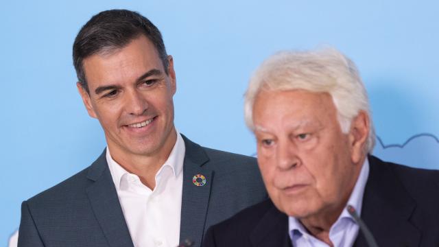 Pedro Sánchez y Felipe González en una imagen de archivo