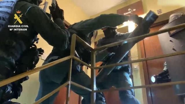 La Guardia Civil durante la operación 'Hábitat Ángeles'.