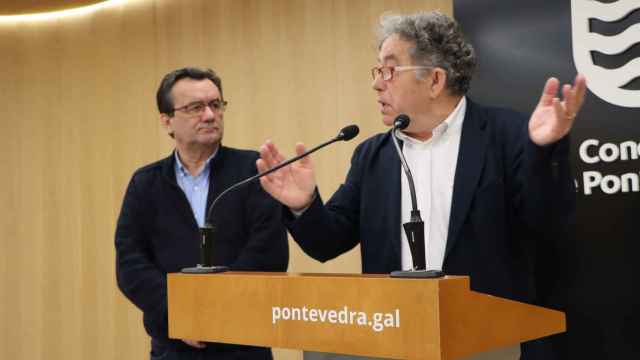 Miguel Anxo Fernández Lores en rueda de prensa.