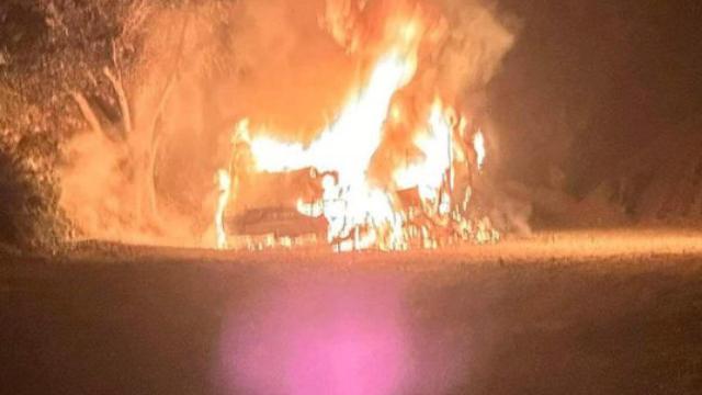 Una imagen del incendio.