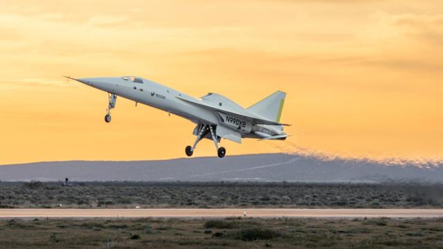 Demostrador XB-1 en pleno vuelo.