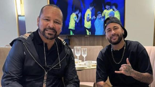 Neymar junto a su padre