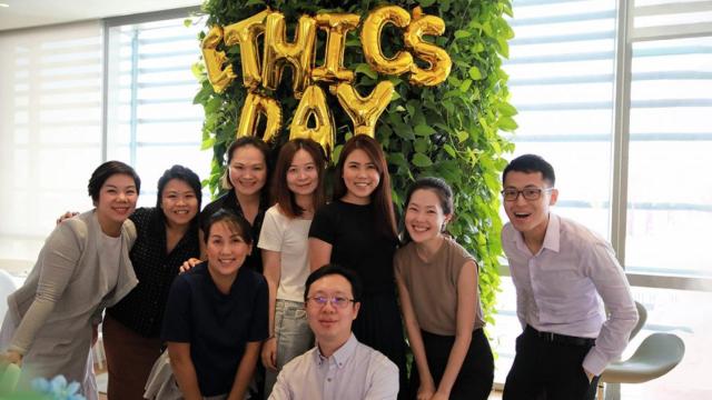 Celebración del Día de la Ética en una de las filiales de L'Oréal