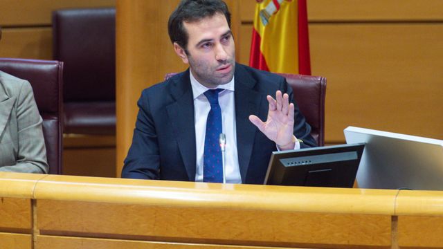 Carlos Cuerpo, ministro de Economía, Comercio y Empresa, en el Senado.