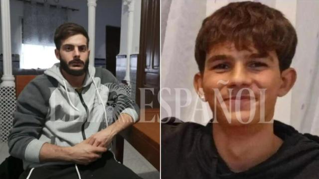 Francisco Javier Medina, uno de los supervivientes del naufragio en el Mar Menor, junto a una imagen del difunto Ivailo Petrov.
