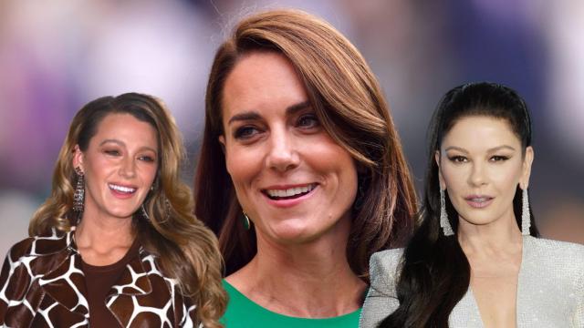 Kate Middleton, Blake Lively y Catherine Zeta-Jones en un montaje.