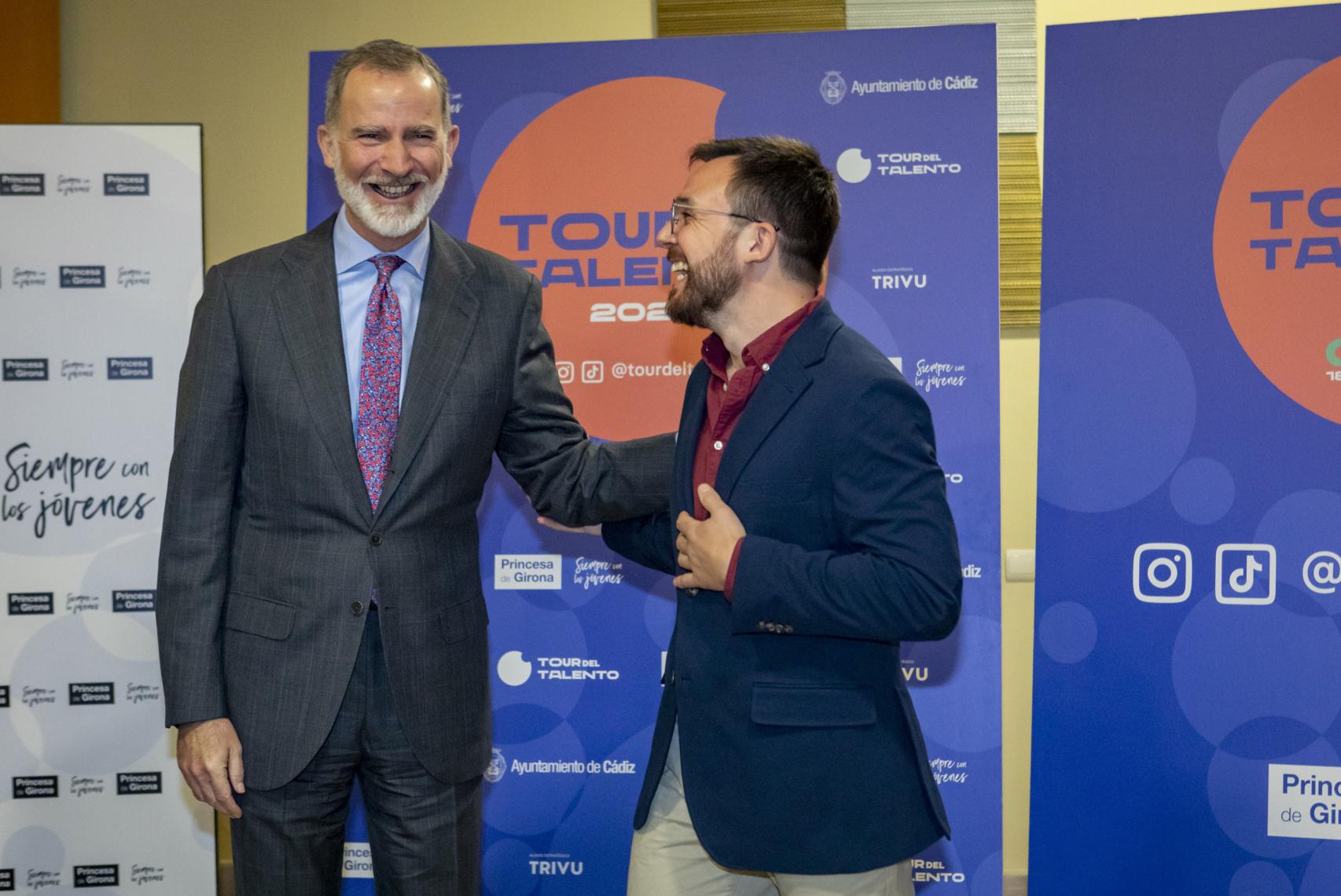 Millor junto al rey Felipe VI en la entrega de los Premios Princesa de Girona Sociales.