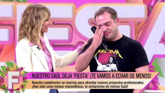 Adiós a uno de los rostros históricos de 'Fiesta': lágrimas en la cariñosa despedida de Emma García a Saúl Ortiz