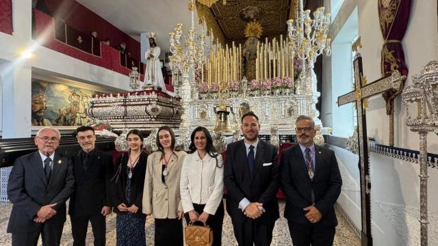 Diana Navarro, en su vista al Señor de Málaga.
