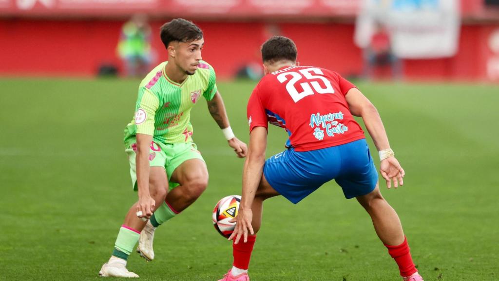 David Larrubia durante el Algeciras vs. Málaga CF