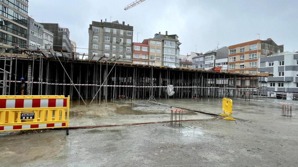 Obras del mercado de Monte Alto.