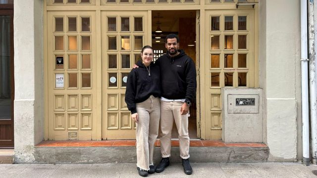 Los responsables del Conuco Coffee Roasters.